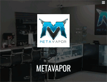Tablet Screenshot of metavapor.com